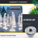 景觀環形 LED 鋁合金水下噴泉燈，6W，9W，12W，18W，24W