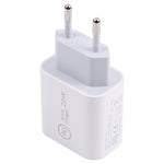 SDC-20W PD USB-C / Type-C 旅行充電器 + 1米 12W USB-C / Type-C 轉 8 Pin 數據線組合，EU插頭，US插頭