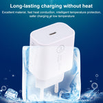 SDC-20W PD USB-C / Type-C 旅行充電器 + 1米 12W USB-C / Type-C 轉 8 Pin 數據線組合，EU插頭，US插頭