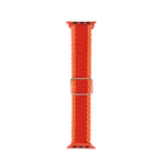 Adjustable Striped Woven Nylon Strap Watchband For Apple Watch Series, 7 41mm / 6&SE&5&4 40mm / 3&2&1 38mm, 7 45mm / 6&SE&5&4 44mm / 3&2&1 42mm