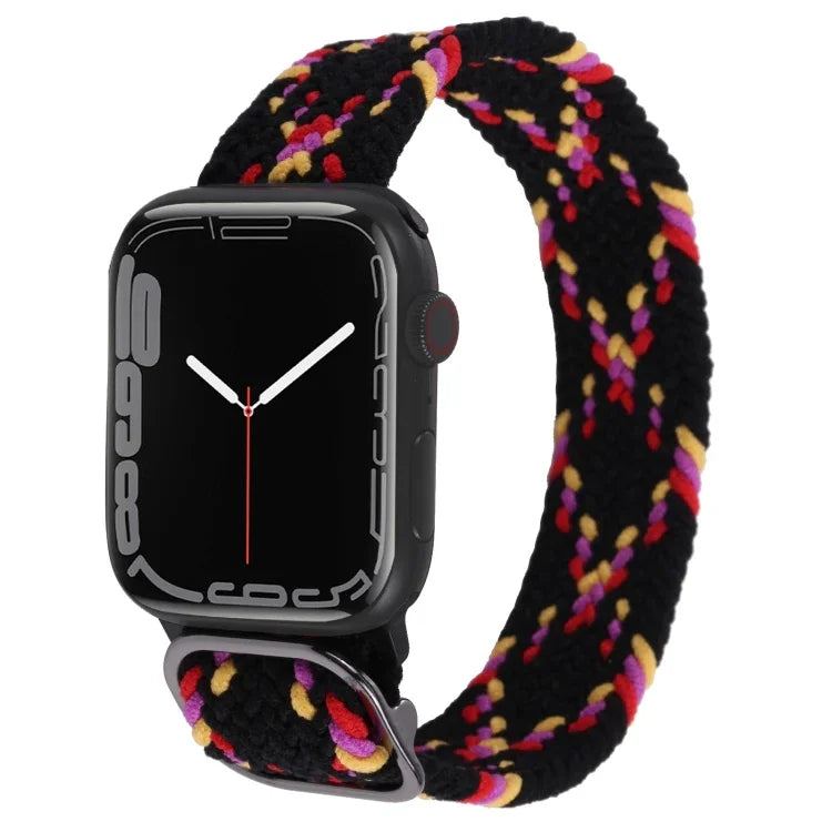 尼龍編織錶帶，適用於 Apple Watch 系列，7 45mm / 6&SE&5&4 44mm / 3&2&1 42mm