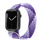 尼龍編織錶帶，適用於 Apple Watch 系列，7 45mm / 6&SE&5&4 44mm / 3&2&1 42mm