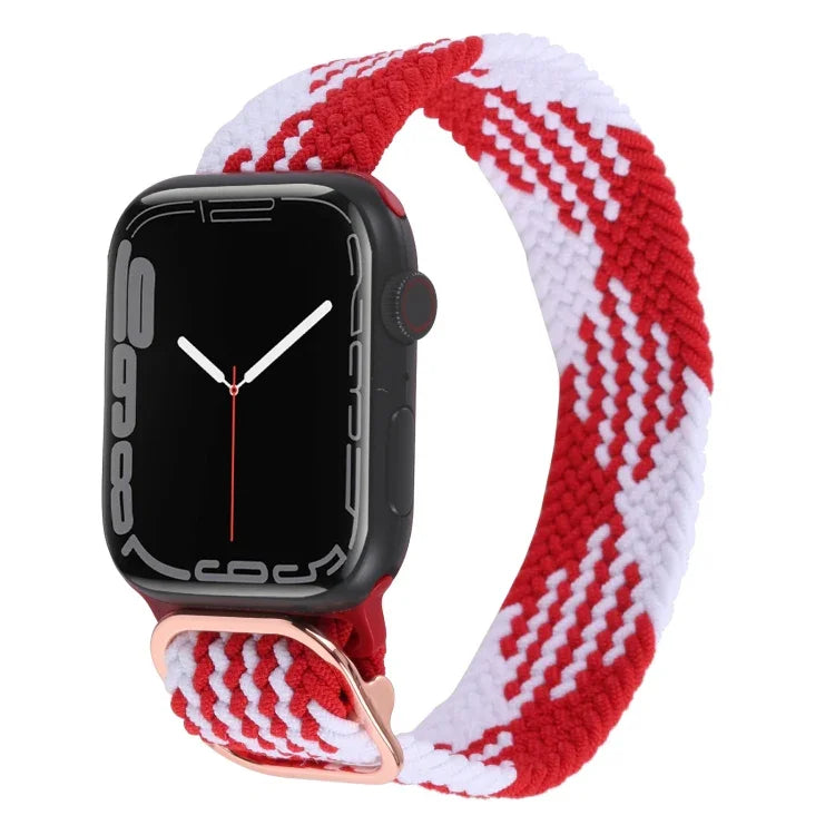 尼龍編織錶帶，適用於 Apple Watch 系列，7 45mm / 6&SE&5&4 44mm / 3&2&1 42mm