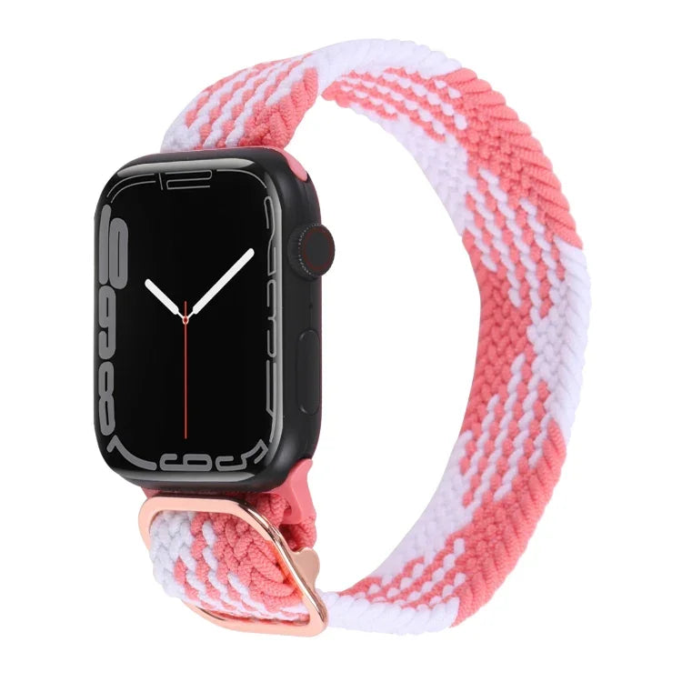 尼龍編織錶帶，適用於 Apple Watch 系列，7 45mm / 6&SE&5&4 44mm / 3&2&1 42mm