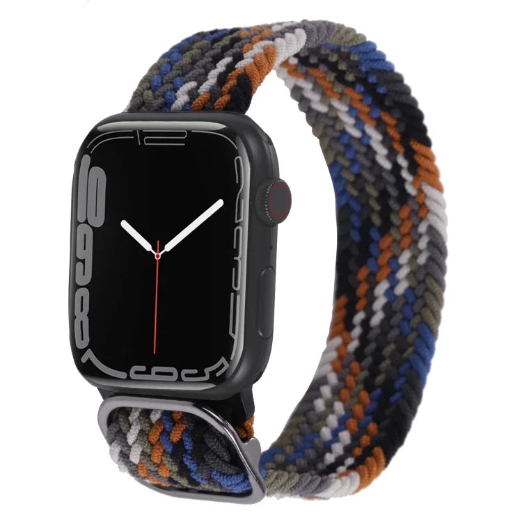 尼龍編織錶帶，適用於 Apple Watch 系列，7 45mm / 6&SE&5&4 44mm / 3&2&1 42mm