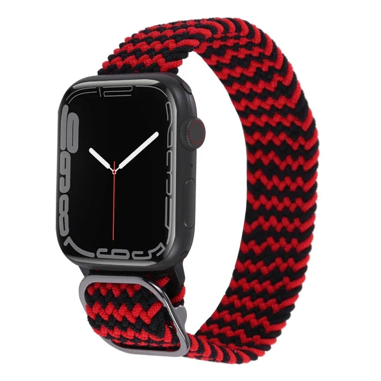 尼龍編織錶帶，適用於 Apple Watch 系列，7 45mm / 6&SE&5&4 44mm / 3&2&1 42mm