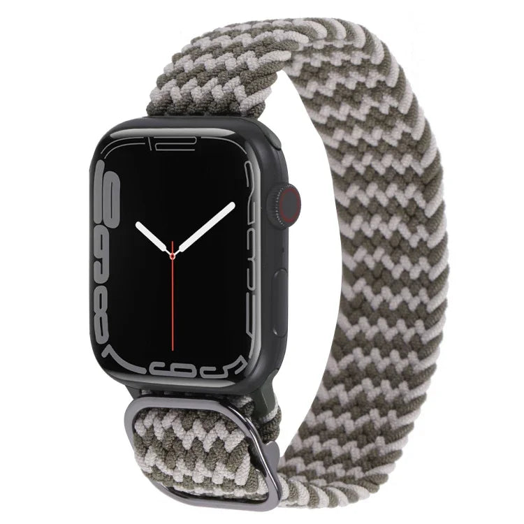 尼龍編織錶帶，適用於 Apple Watch 系列，7 45mm / 6&SE&5&4 44mm / 3&2&1 42mm