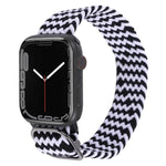 尼龍編織錶帶，適用於 Apple Watch 系列，7 45mm / 6&SE&5&4 44mm / 3&2&1 42mm