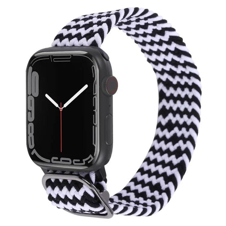 尼龍編織錶帶，適用於 Apple Watch 系列，7 45mm / 6&SE&5&4 44mm / 3&2&1 42mm