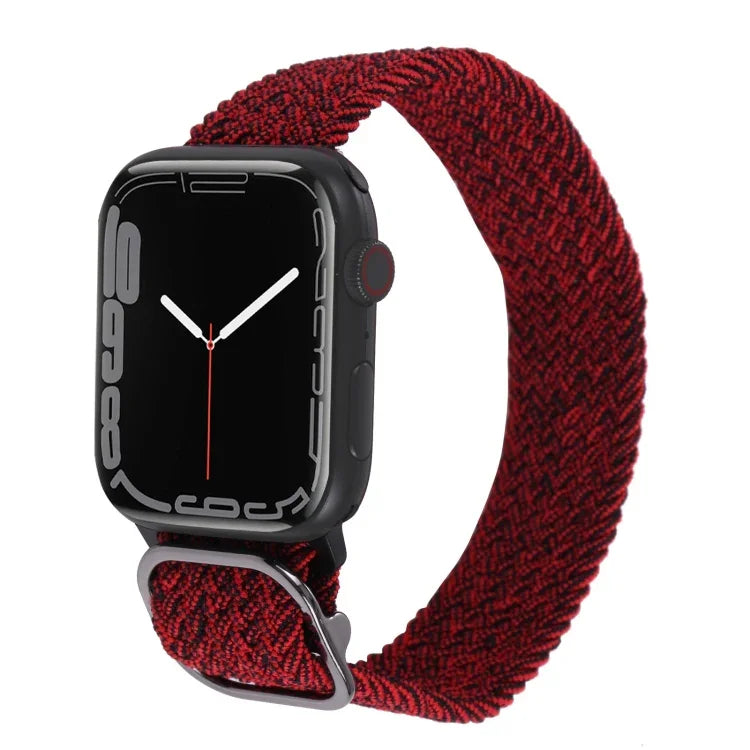 尼龍編織錶帶，適用於 Apple Watch 系列，7 45mm / 6&SE&5&4 44mm / 3&2&1 42mm