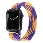尼龍編織錶帶，適用於 Apple Watch 系列，7 45mm / 6&SE&5&4 44mm / 3&2&1 42mm