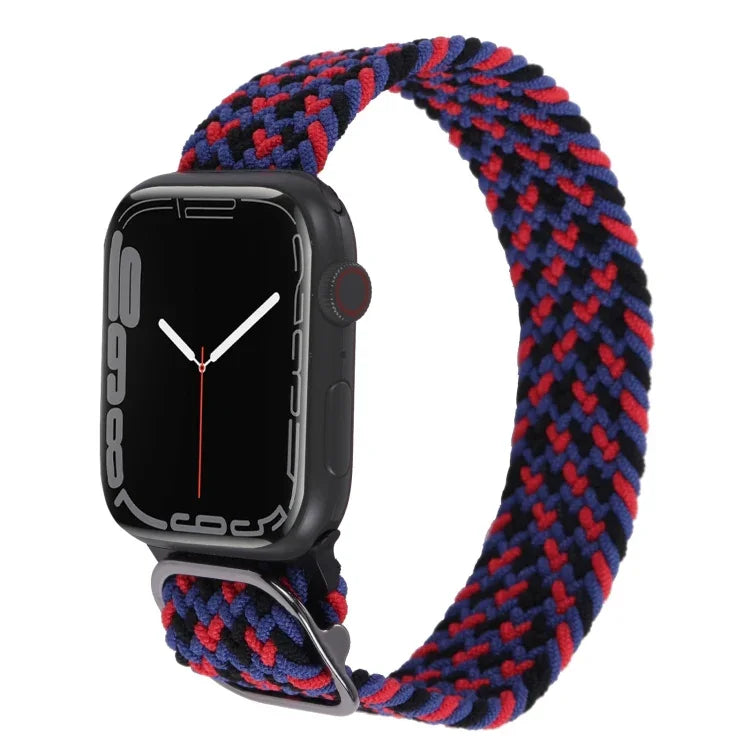 尼龍編織錶帶，適用於 Apple Watch 系列，7 45mm / 6&SE&5&4 44mm / 3&2&1 42mm