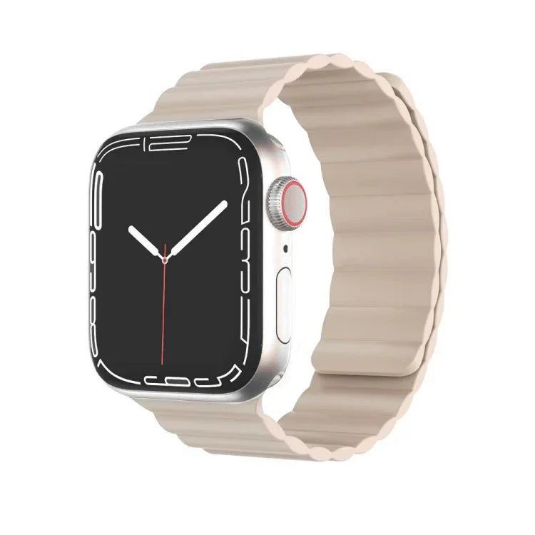 Mutural 液態矽膠磁吸錶帶，適用於 Apple Watch 系列，7 41mm / 6&SE&5&4 40mm / 3&2&1 38mm，7 45mm / 6&SE&5&4 44mm / 3&2&1 42mm