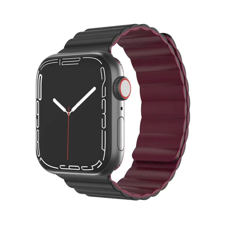 Mutural Moran 系列液態矽膠磁吸錶帶，適用於 Apple Watch 系列，7 41mm / 6&SE&5&4 40mm / 3&2&1 38mm，7 45mm / 6&SE&5&4 44mm / 3&2&1 42mm