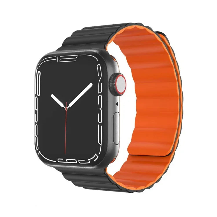 Mutural Moran 系列液態矽膠磁吸錶帶，適用於 Apple Watch 系列，7 41mm / 6&SE&5&4 40mm / 3&2&1 38mm，7 45mm / 6&SE&5&4 44mm / 3&2&1 42mm