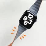 Mutural Moran 系列液態矽膠磁吸錶帶，適用於 Apple Watch 系列，7 41mm / 6&SE&5&4 40mm / 3&2&1 38mm，7 45mm / 6&SE&5&4 44mm / 3&2&1 42mm