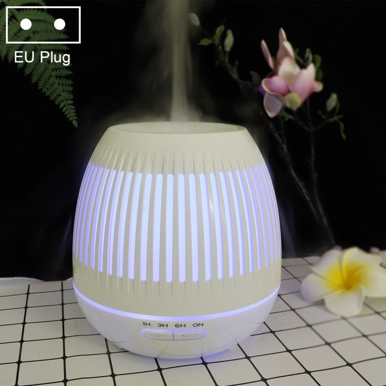 400毫升鏤空LED加濕器木紋空氣淨化香薰機帶彩色LED燈，歐規插頭，英規插頭，美規插頭