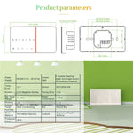 BHT-005-GC 220V AC 3A 智慧家用加熱恆溫器，歐規盒裝，僅內部感應器控制鍋爐加熱，BHT-005-GC