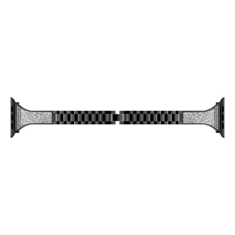 鑲鑽皮革錶帶，適用於 Apple Watch 系列，7 41mm / 6&SE&5&4 40mm / 3&2&1 38mm，7 45mm / 6&SE&5&4 44mm / 3&2&1 42mm