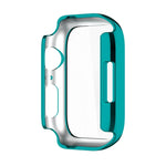 Electroplating Shockproof PC Protective Case with Tempered Glass Film, For Apple Watch Series 9 / 8 / 7 41mm, For Apple Watch Series 9 / 8 / 7 45mm
