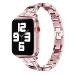 鑲鑽不鏽鋼錶帶，適用於 Apple Watch 系列，7 41mm / 6&SE&5&4 40mm / 3&2&1 38mm，7 45mm / 6&SE&5&4 44mm / 3&2&1 42mm