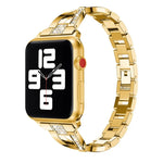 鑲鑽不鏽鋼錶帶，適用於 Apple Watch 系列，7 41mm / 6&SE&5&4 40mm / 3&2&1 38mm，7 45mm / 6&SE&5&4 44mm / 3&2&1 42mm