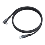 6A PD 20W USB-C / Type-C 轉 8 Pin 彎頭手機數據線，1m，2m