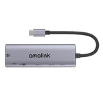 amalink 95126 Type-C / USB-C 轉雙 HDMI + 2埠 USB + PD 3.0 多功能集線器，95126