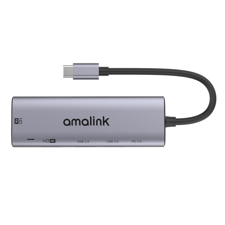 amalink 95126 Type-C / USB-C 轉雙 HDMI + 2埠 USB + PD 3.0 多功能集線器，95126