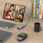 amalink 95126 Type-C / USB-C 轉雙 HDMI + 2埠 USB + PD 3.0 多功能集線器，95126