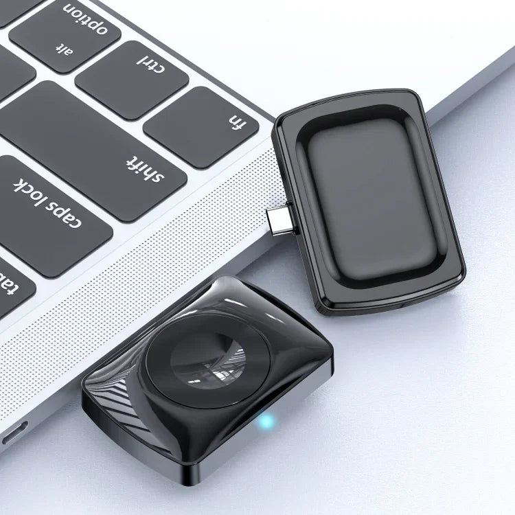 JJT-997 Type-C 介面耳機與手錶雙面無線充電器，適用於 AirPods 與 iWatch