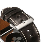 油蠟復古牛皮錶帶，適用於 Apple Watch 系列，適用於 Apple Watch Series 5