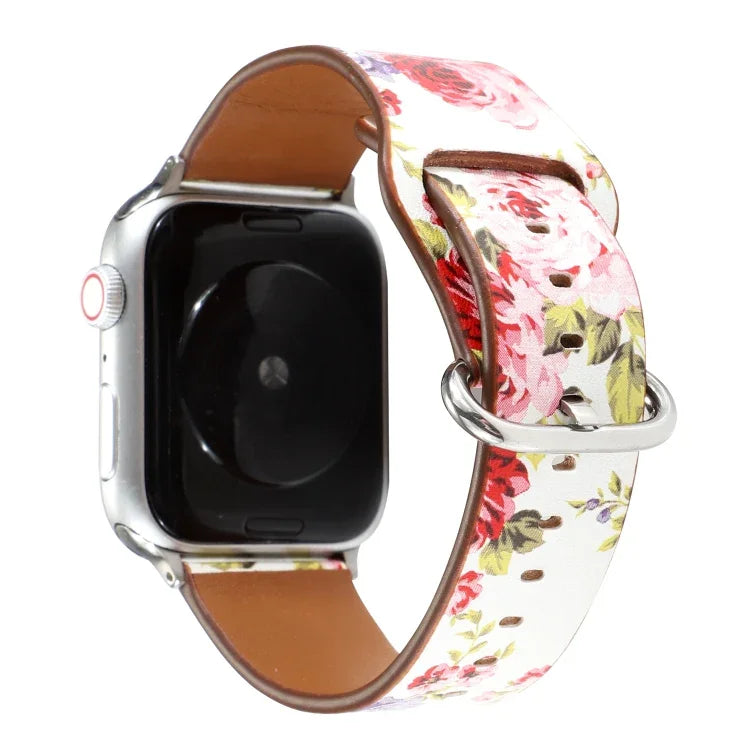 花卉錶帶，適用於 Apple Watch 系列，適用於 Apple Watch Series 5