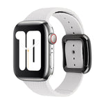 黑色扣環矽膠錶帶，適用於 Apple Watch Series 7 41mm / 6&SE&5&4 40mm / 3&2&1 38mm