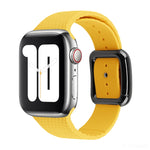 黑色扣環矽膠錶帶，適用於 Apple Watch Series 7 41mm / 6&SE&5&4 40mm / 3&2&1 38mm