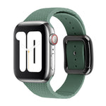 黑色扣環矽膠錶帶，適用於 Apple Watch Series 7 41mm / 6&SE&5&4 40mm / 3&2&1 38mm