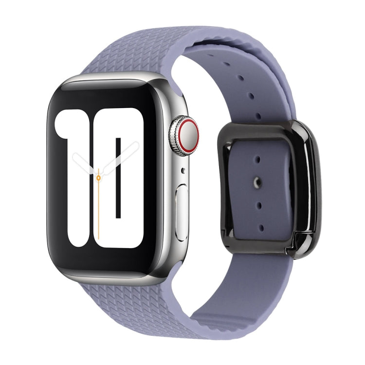 黑色扣環矽膠錶帶，適用於 Apple Watch Series 7 41mm / 6&SE&5&4 40mm / 3&2&1 38mm
