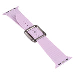 黑色扣環矽膠錶帶，適用於 Apple Watch Series 7 41mm / 6&SE&5&4 40mm / 3&2&1 38mm