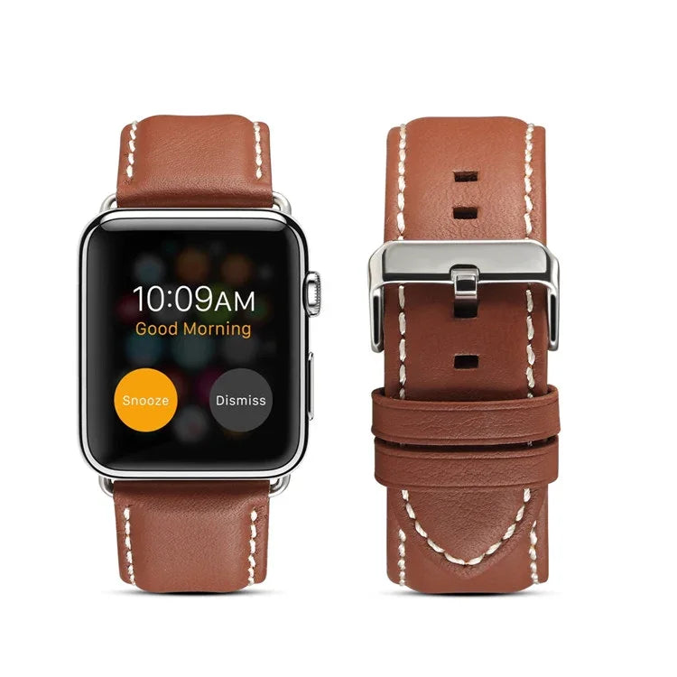 環保真皮錶帶，適用於 Apple Watch 系列，適用於 Apple Watch Series 5