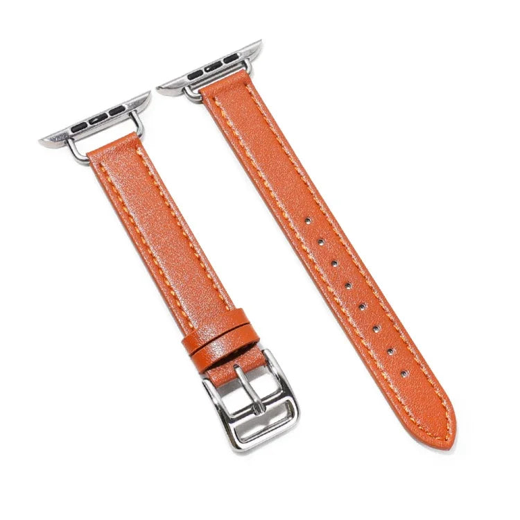 14mm 牛皮皮革錶帶，適用於 Apple Watch 系列，7 41mm/6&SE&5&4 40mm/3&2&1 38mm，7 45mm/6&SE&5&4 44mm/3&2&1 42mm