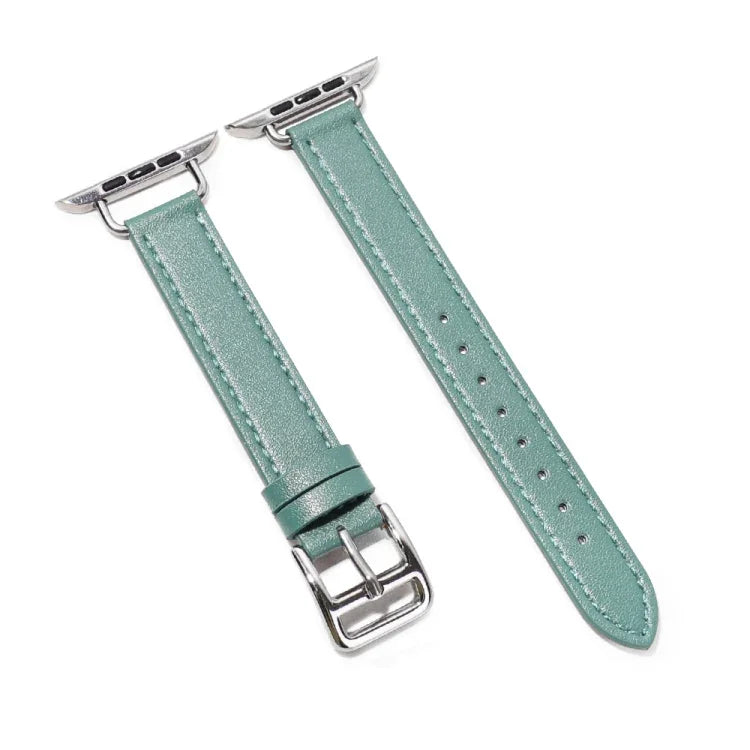 14mm 牛皮皮革錶帶，適用於 Apple Watch 系列，7 41mm/6&SE&5&4 40mm/3&2&1 38mm，7 45mm/6&SE&5&4 44mm/3&2&1 42mm