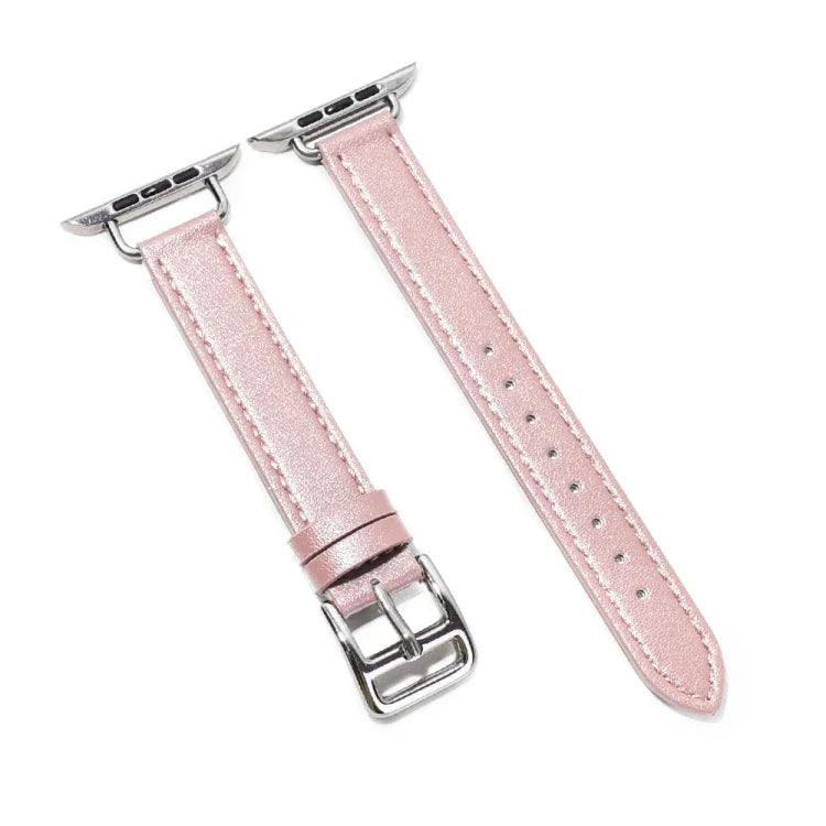 14mm 牛皮皮革錶帶，適用於 Apple Watch 系列，7 41mm/6&SE&5&4 40mm/3&2&1 38mm，7 45mm/6&SE&5&4 44mm/3&2&1 42mm