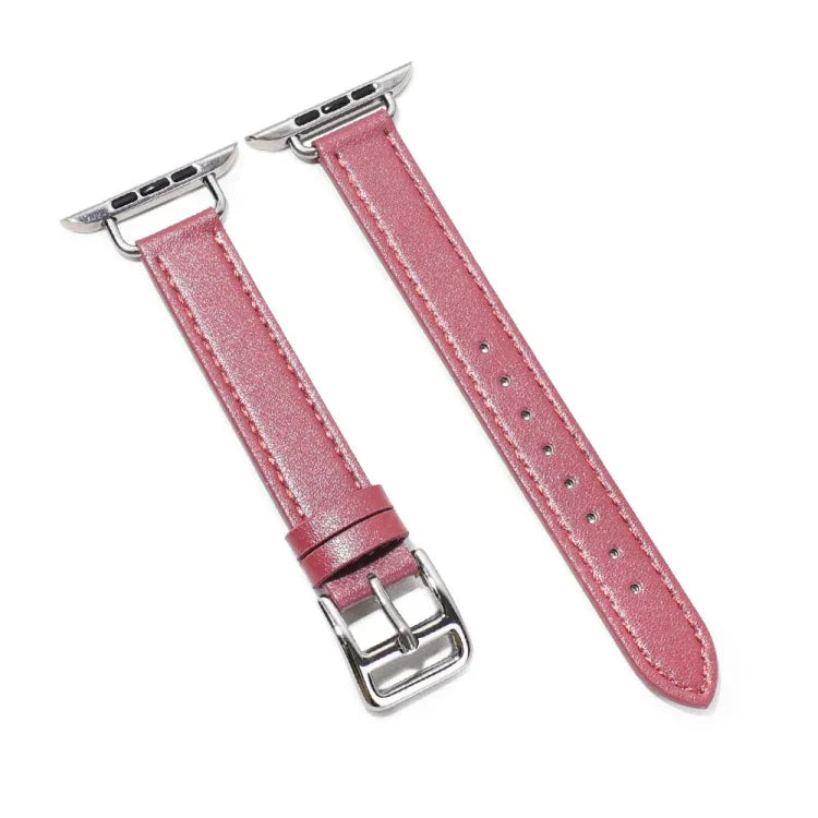 14mm 牛皮皮革錶帶，適用於 Apple Watch 系列，7 41mm/6&SE&5&4 40mm/3&2&1 38mm，7 45mm/6&SE&5&4 44mm/3&2&1 42mm
