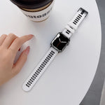 矽膠錶帶，適用於Apple Watch Series，7 41mm / 6&SE&5&4 40mm / 3&2&1 38mm，7 45mm / 6&SE&5&4 44mm / 3&2&1 42mm