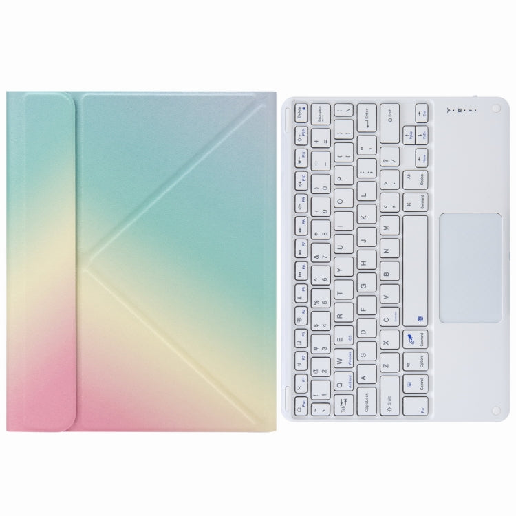 H-102C 觸控藍牙鍵盤皮套，附後方三折支架，適用於 iPad 10.2 2020 & 2019 / Pro 10.5 吋