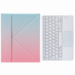 H-102C 觸控藍牙鍵盤皮套，附後方三折支架，適用於 iPad 10.2 2020 & 2019 / Pro 10.5 吋