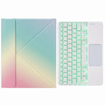 H-102CS 觸控背光藍牙鍵盤皮套，帶後方三折支架，適用於 iPad 10.2 2020 & 2019 / Pro 10.5 吋