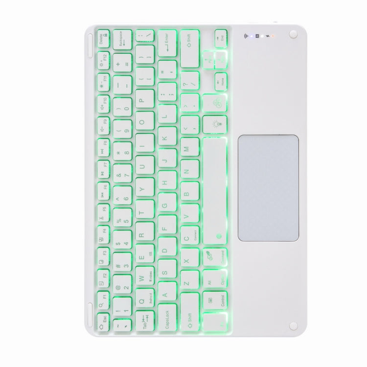 H-102CS 觸控背光藍牙鍵盤皮套，帶後方三折支架，適用於 iPad 10.2 2020 & 2019 / Pro 10.5 吋