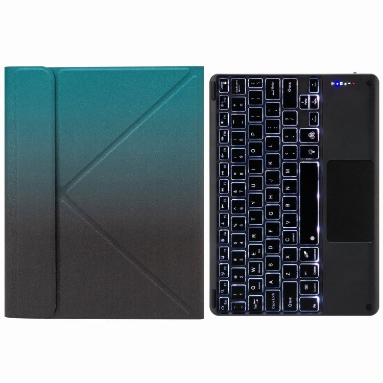 H-102CS 觸控背光藍牙鍵盤皮套，帶後方三折支架，適用於 iPad 10.2 2020 & 2019 / Pro 10.5 吋