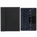 H-102CS 觸控背光藍牙鍵盤皮套，帶後方三折支架，適用於 iPad 10.2 2020 & 2019 / Pro 10.5 吋